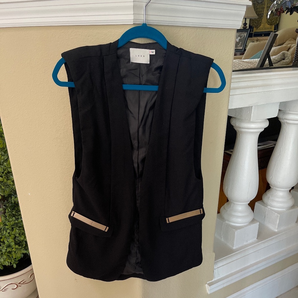 Lush Black Vest